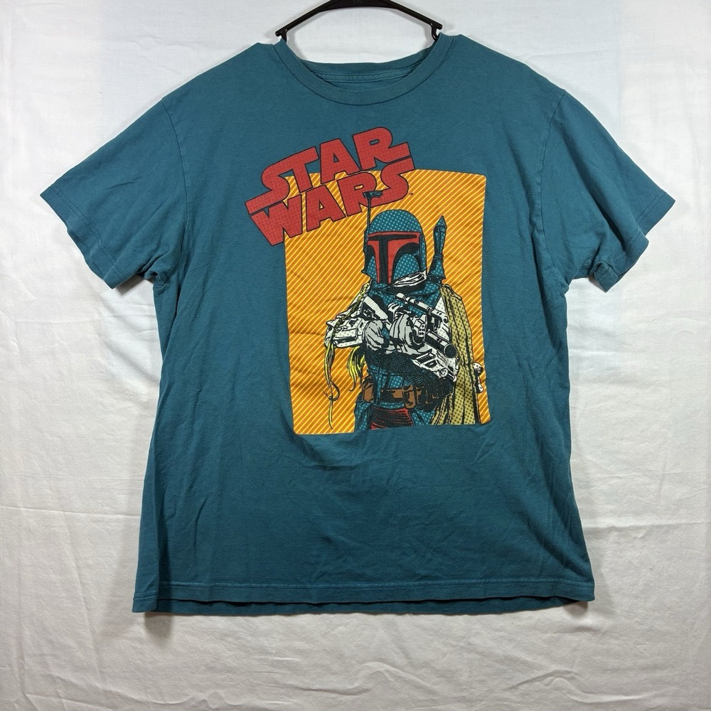 star wars mandalorian Green Shirt Size large